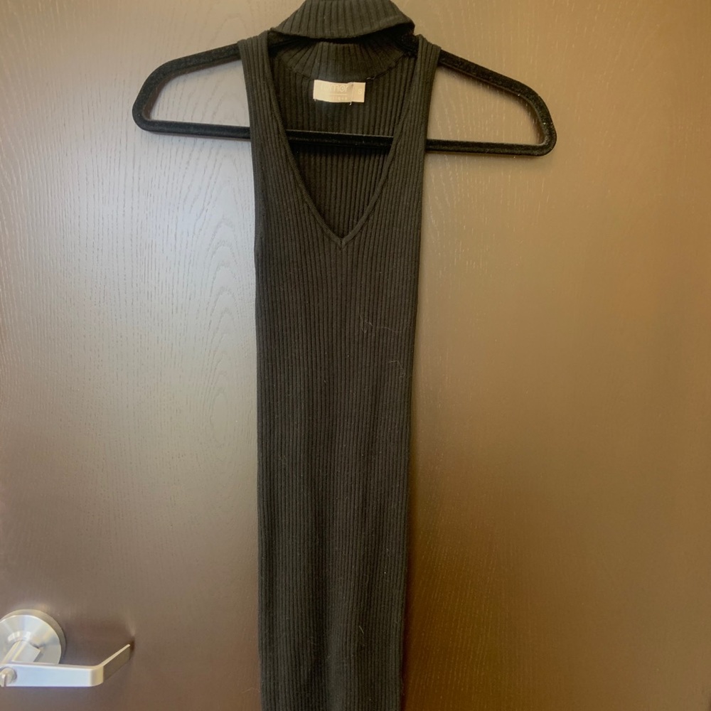 NWOT LF Ribbed Choker Bodycon Dress